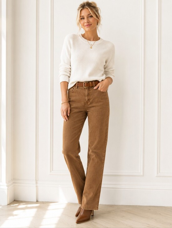 Lands' End Pants - Lands' End Brown Bootcut Corduroy Pants Size 29 | Mid Rise Stretch